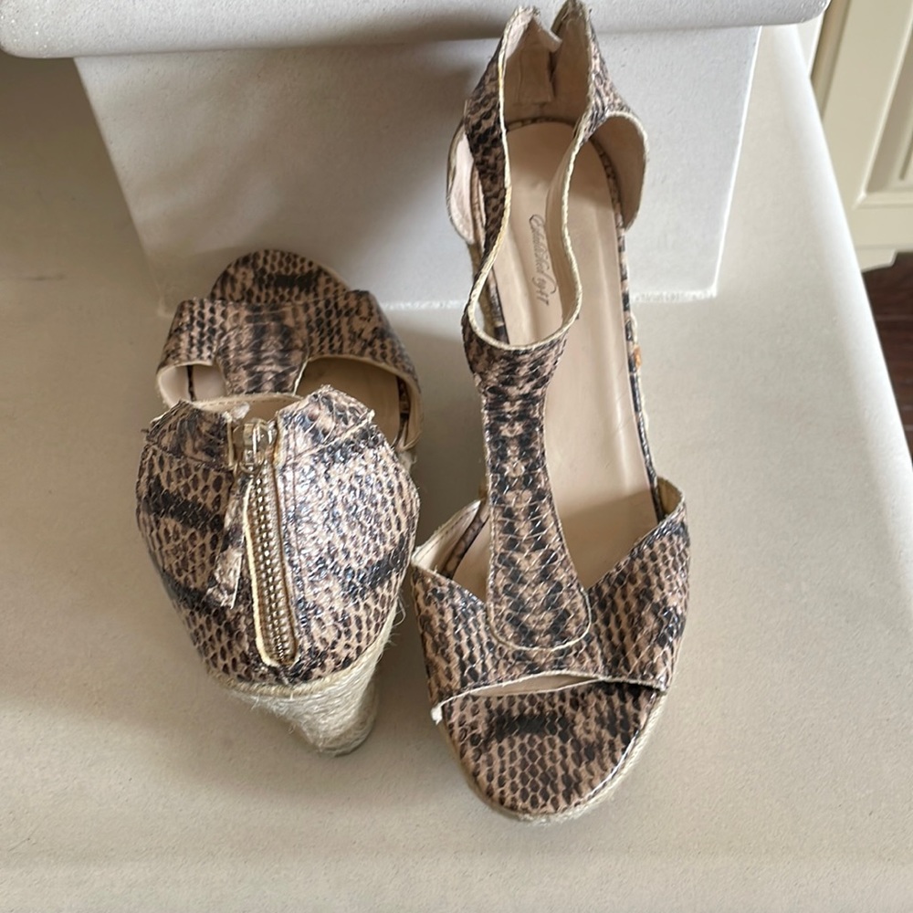 Snake skin wedge